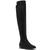 Michael Kors | Women's Bromley Suede Flat Tall Riding Boots, 颜色Black Suede