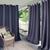 颜色: Blue, Elrene Home Fashions | Connor Solid Indoor/Outdoor Curtain Panel, 52" x 108"