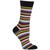 Hot Sox | Women's Stripe Fashion Crew Socks, 颜色Black