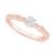 商品第1个颜色Rose Gold, Macy's | Diamond Oval Engagement Ring (3/8 ct. t.w.) in 14k Gold