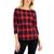 商品Charter Club | Women's Cotton Plaid Top, Created for Macy's颜色Ravishing Red Combo