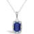 颜色: Sapphire, Macy's | Sapphire (5/8 ct. t.w.) and Diamond Accent Pendant Necklace in Sterling Silver (Also Available in Emerald)