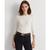 color White, Ralph Lauren | Long-Sleeve Button-Shoulder Top