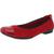 商品Clarks | Clarks Sara Orchid Women's Leather Slip On Cap Toe Ballet Flats颜色Red Combi