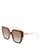 color Havana/Brown Gradient, Fendi | Women's Butterfly Gradient Sunglasses, 55mm