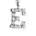 颜色: INITIAL E, Meira T | 14K White Gold Diamond Intial Single Stud Earring
