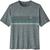 Patagonia | Capilene Cool Daily Graphic Short-Sleeve Shirt - Men's, 颜色Line Logo Ridge Stripe/Sleet Green X-Dye