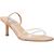 商品Steve Madden | Steve Madden Womens Loft Leather Snake Print Heel Sandals颜色Clear