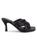 商品Ash | Mina Crisscross Leather Sandals颜色BLACK