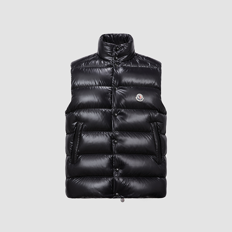 颜色: 黑色, Moncler | 蒙口 TIBB系列男士深蓝色无袖羽绒服 J20911A0009668950742（两色可选）