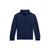 商品Ralph Lauren | Cotton Interlock 1/4 Zip Pullover (Little Kids)颜色Cruise Navy