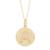 ADORNIA | Adornia Initial Circle Disc Necklace gold, 颜色yellow - a