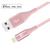 color Gold, LAX Gadgets | Apple MFi Certified Braided Nylon Lightning Slim Cable for iPhone, iPad, Airpods 10FT