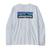 颜色: White, Patagonia | 女士长袖 P-6 logo T 恤