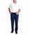 颜色: Navy, Haggar | Men's Cool 18 PRO® Classic-Fit Expandable Waist Flat Front Stretch Dress Pants