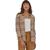 商品Patagonia | Organic Cotton Midweight Fjord Flannel Shirt - Women's颜色Roots/Pampas Tan