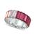 颜色: Pink, On 34th | Silver-Tone Baguette Crystal Eternity Ring, Created for Macy's