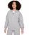 颜色: Dk Grey Heather, NIKE | Sportswear Girls' Club Fleece Oversized Full-Zip Hoodie