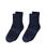 商品第1个颜色Navy, Jefferies Socks | School Uniform Rib Crew 2-Pack (Toddler/Little Kid/Big Kid/Adult)