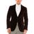 color Burgundy, RON TOMSON | Men's Modern Italian Velvet Kennedy Blazer