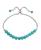 颜色: Howlite Chrysocolla, Macy's | Genuine Stone Bead Adjustable Bracelet in Silver Plate