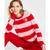 Charter Club | Women's Wispy Heart Striped 100% Cashmere Sweater, Created for Macy's, 颜色Chantilly Pink Combo
