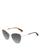 Rag & Bone | Cat Eye Sunglasses, 58mm, 颜色Gold/Gray Gradient