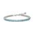 颜色: Topaz Blue, On 34th | Silver-Tone Flex Tennis Bracelet, 7" + 1" extender, Created for Macy's