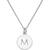 color M, Kate Spade | Silver-Tone Disc Initials 18" Pendant Necklace
