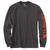 color Carbon Heather, Carhartt | 男士Logo长袖T恤