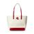 color Natural/Candy Red, Ralph Lauren | Canvas Large Goldie Tote