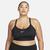 color Black, NIKE | Nike Plus Dri-FIT Indy U-Neck Bra - Women's