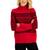 商品Karen Scott | Petite Kenton Striped Turtleneck Sweater, Created for Macy's颜色New Red Amore Combo