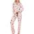 商品P.J. Salvage | PJ Salvage Women's 3 Piece Pet Print Pajama Sleepwear Set颜色Blush