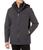 Calvin Klein | Men's Hooded Rip Stop Water and Wind Resistant Jacket with Fleece Bib, 颜色Iron