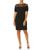 商品Karl Lagerfeld Paris | Women's Scuba Crepe Sheath Dress颜色Deep Black