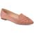 Journee Collection | Journee Collection Womens Mindee Faux Suede Slip On Loafers, 颜色Blush