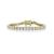 商品第1个颜色gold, Rachel Glauber | Ra White Gold Plated Cubic Zirconia 4mm Tennis Bracelet