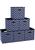 商品第2个颜色Navy, Ornavo Home | Ornavo Home Chevron Foldable Storage Cube Bin with Dual Handles