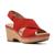 Clarks | Women's Giselle Cove Slingback Platform Wedge Sandals, 颜色Red Suede