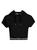 商品Alexander Wang | Stretch Corduroy Hooded T-Shirt颜色BLACK