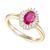 颜色: Ruby, Macy's | Sapphire (1 ct. t.w.) & Diamond (1/4 ct. t.w.) Ring in 14k White Gold (Also Available in Emerald, Tanzanite & Ruby)