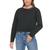 商品Calvin Klein | Women's Cotton Crewneck Logo High-Low T-Shirt颜色Black