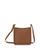 商品Longchamp | Le Foulonné Small Zip Leather Crossbody颜色Caramel