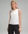 Lululemon | Asymmetrical Ribbed Cotton Tank Top, 颜色White