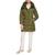 Calvin Klein | Women's Faux-Sherpa Collar Hooded Stretch Puffer Coat, Created for Macy's, 颜色Eden
