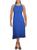 Kensie | Womens Pleated Tea Length Midi Dress, 颜色royal blue