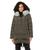 商品DKNY | Faux Fur Hood Midi Puffer颜色Loden