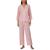 颜色: Pink Stripe, Ralph Lauren | Women's 2-Pc. 3/4-Sleeve Printed Pajamas Set