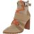 Steve Madden | Steve Madden Womens Illusion Mesh Pointed Toe Ankle Boots, 颜色Tan/Multi